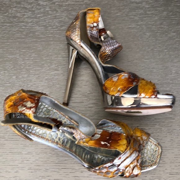 Massimo Dogana snake sandals size 7 - Picture 4 of 11